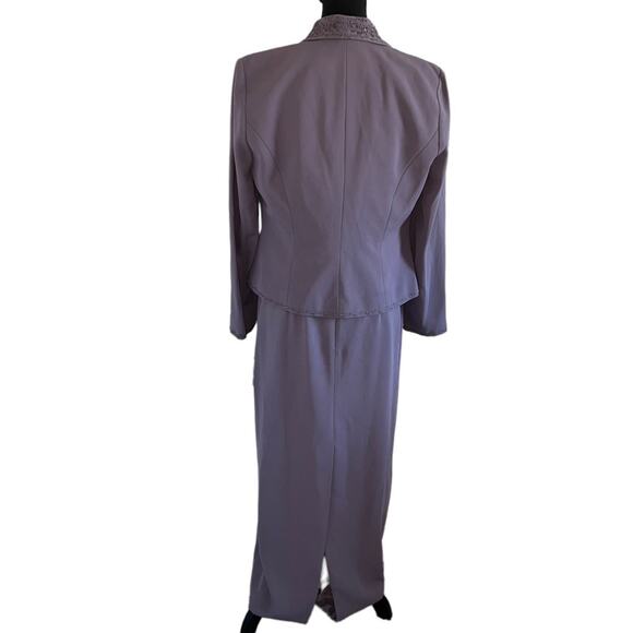 NWT ALEX EVENINGS 2-Piece SIZE 8 Formal Gown Dress with Jacket Lavender - Picture 4 of 13